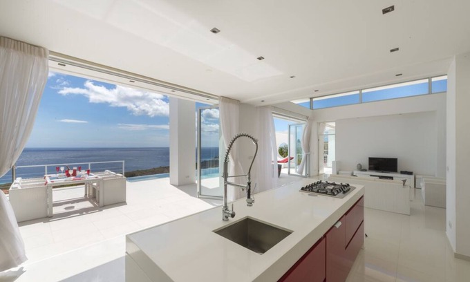 St. Marie Villa | Modern Luxury Villa on edge of cliff with SPECTACULAR VIEWS of Azure Sea