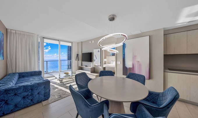 Hollywood South Central Beach Condo | ★ Modern Panoramic Escape With Stunning Ocean Views & Steps From the Beach