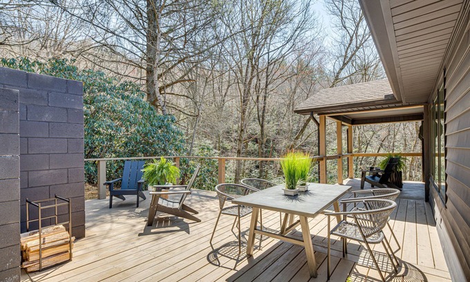 Pisgah Forest Cabin | Modern Pisgah Forest Cabin on 60 Wooded Acres!