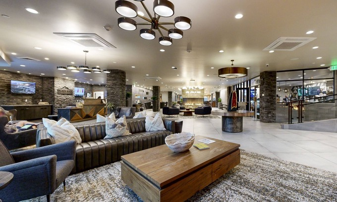 Park City Condo | Modern resort condo with pool, hot tub, rolling foothill views + shuttle