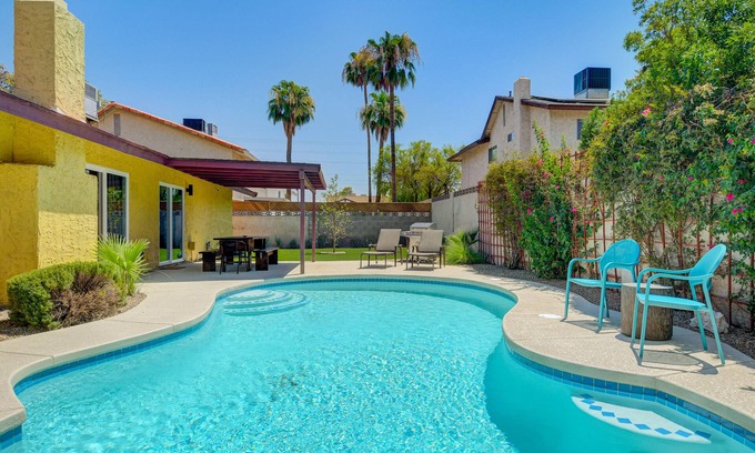Paradise Villa | Modern & Serene Spanish Style Home w/Beautiful Pool, AC, and Amenities