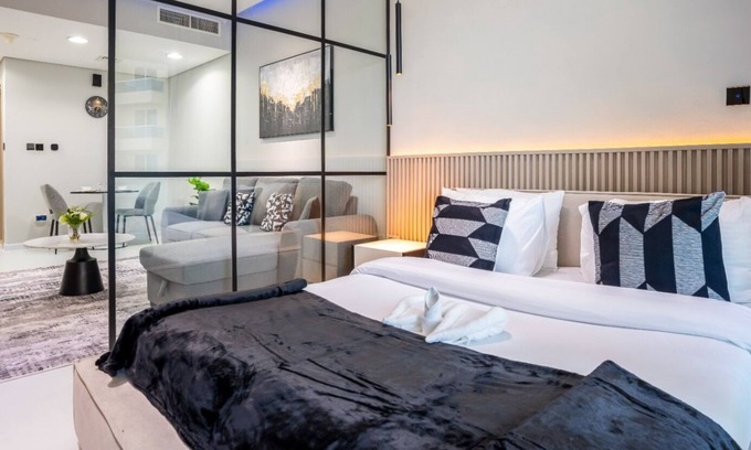 Dubai Production City Apartment | Modern Studio in the heart of Dubai - The Crescent Tower B, IMPZ