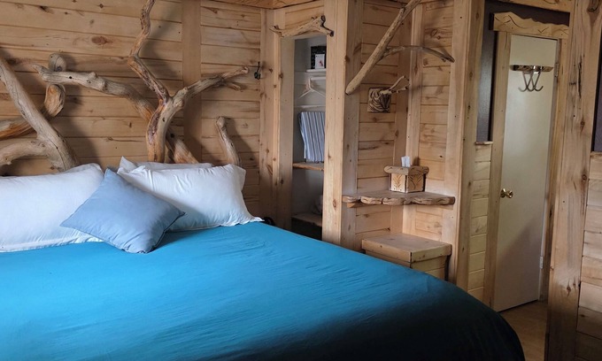 Cedaredge Cabin | Modern Suite with Rustic Charm Dog Friendly Suite with King Bed and Full Kitchen