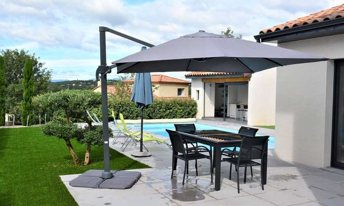 Ruoms House | Modern Villa with AC, Private Pool, and Terrace in Ruoms - Sleeps 6