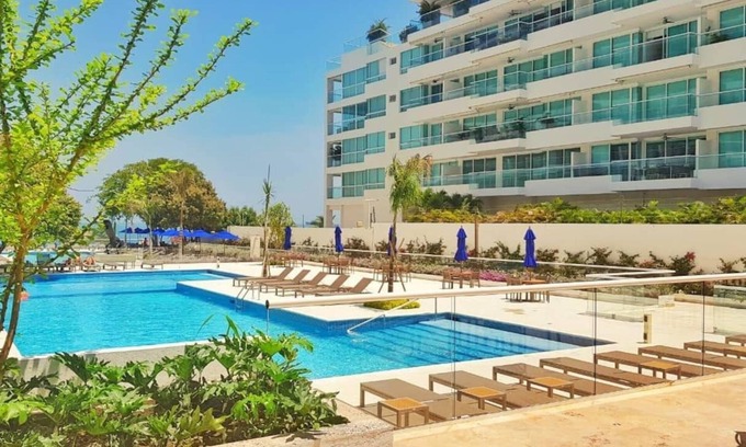 Papare Apartment | Moderno Apartamento de 3 hab Frente a la Playa en el Mejor Edificio de la Zona