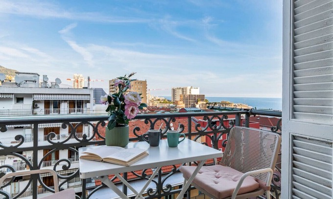 Beausoleil Apartment | Monaco Seaview Border, 1bdr flat, 2beds, 4 guests