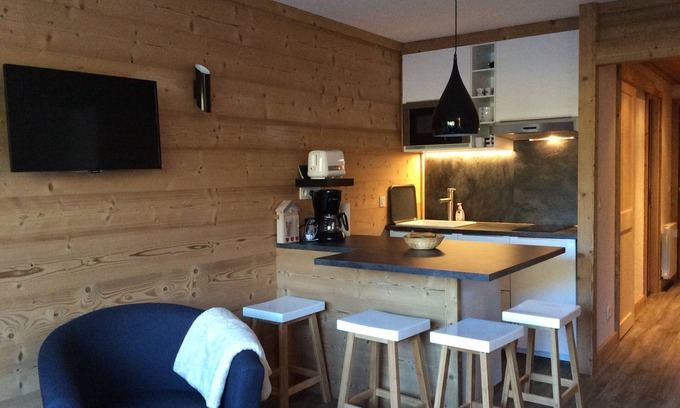 Montgenevre Apartment | Montgenèvre apartment with mountain area, for 4 (2 adults 2 children), close to the slopes