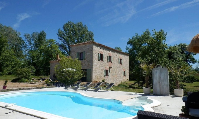 Montalzat House | MOULIN avec piscine privée et plan d'eau
