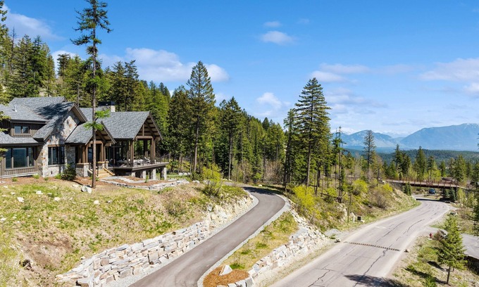Whitefish House | Mountain-Modern Luxury Retreat with Private Ski Lift & Lake Views
