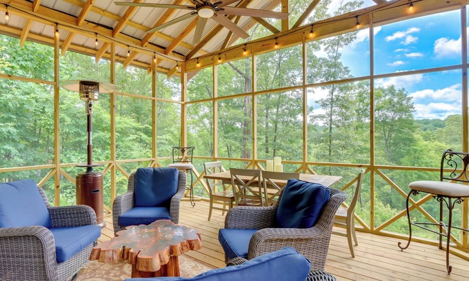 Copperhill Cabin | Mountain-View Appalachian Cabin Escape w/ Hot Tub!