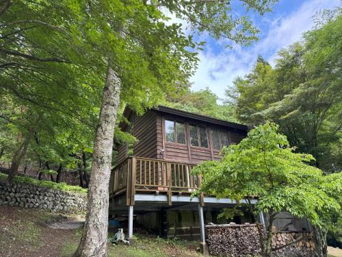 Fujikawaguchiko House | MtFuji view, BBQ, lake Saiko 3mins, hammock, wood deck