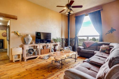 Dewey-Humboldt House | Mtn-View Adobe Home with Large Deck Near Prescott!