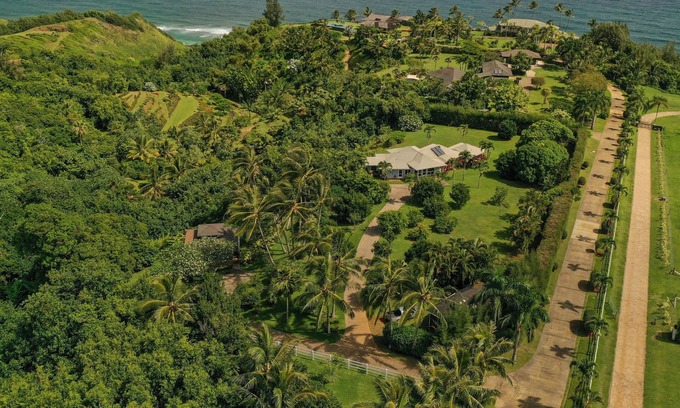 Kilauea House | Multi-Dwelling, Private Estate with Ocean Views and Two Hot Tubs TVNC#4284