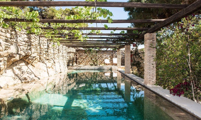 Drafaki Villa | My Rental Homes - Villa Oasis with infinity pool surrounded by the garden