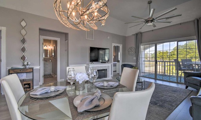 Central Myrtle Beach Apartment | Myrtle Beach Condo Golf Course and Pool View!