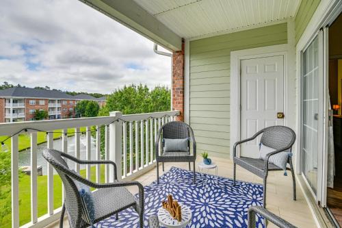 Socastee Apartment | Myrtle Beach Condo with Large Balcony and Pool Access