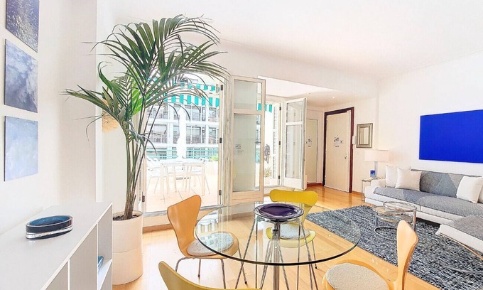 Carre d'Or Apartment | N&J- LA MAREE BLEUE - Terrace - Near Beach