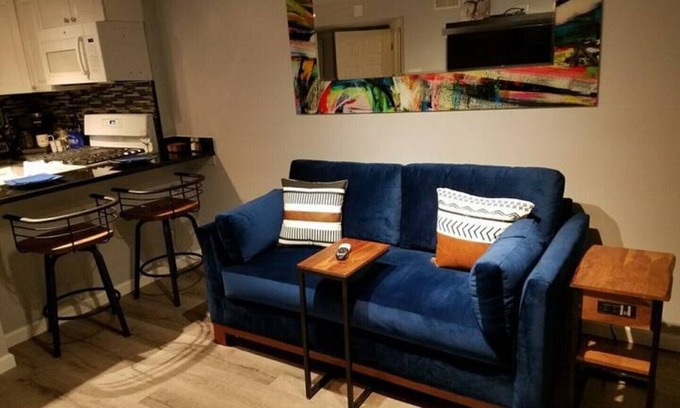 Eastwick Apartment | Nchanted 1BR Luxury Retreat near Airport and Sports Complex w/Yard and Parking