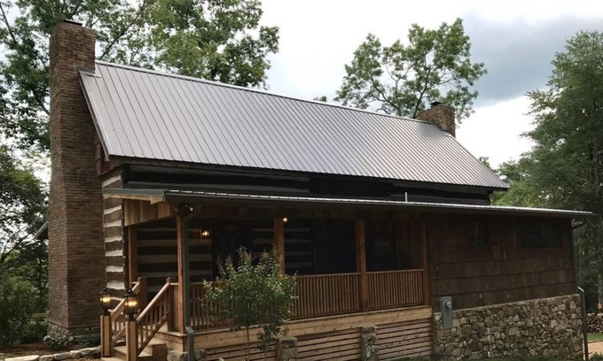 Groveoak Cabin | "New" 1800's Log Cabin Getaway Kennedy Cabin At High Falls Amazing Views