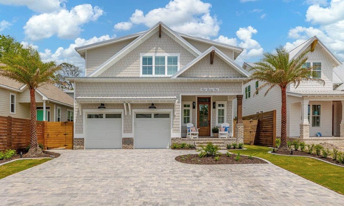 Demere Park House | NEW! 5-bedroom home with pool on St. Simons Island. Walking distance to beach!