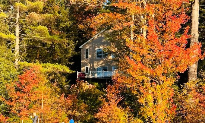 Plymouth House | New England Lakefront Fall Escape, Dogs Welcome
