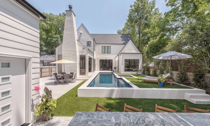 Chantilly House | New Home w/pool & hot tub minutes from downtown