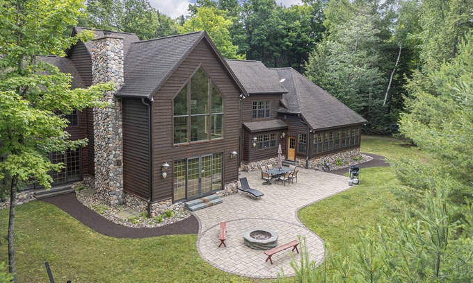Manitowish Waters House | New Listing! Don’s Bay Estate | Lakefront Luxury - AC, Dock, Trails & FirePit