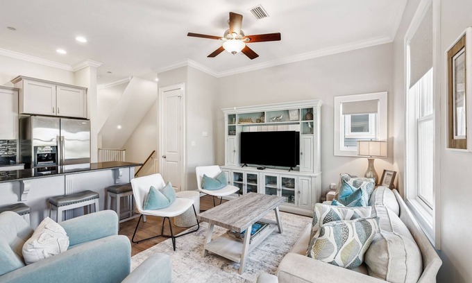 Santa Rosa Beach House | New Listing! Rooftop Terrace with Peekaboo Gulf Views! Steps to Beach Access!