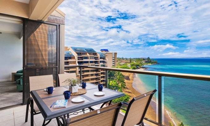 Kahana Condo | New Listing- Spacious, Remodeled Direct Beachfront with A/C & on Sandy Beach