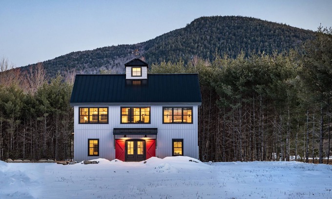 Tamworth House | New Modern Gray Barn Getaway - Game Room, EV Charger, Year-Round Fun!