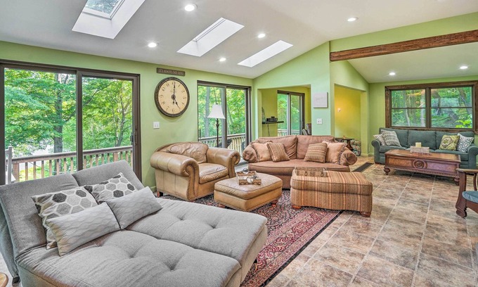 Stamford House | NEW! Rustic Stamford Lakehouse w/ Wraparound Deck!