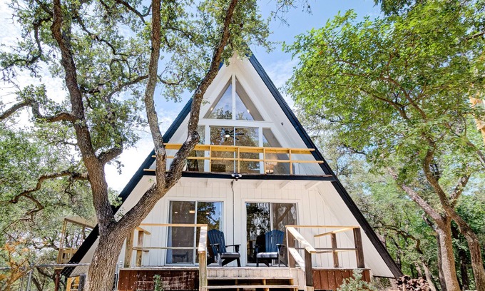 Spring Branch House | (NEW) Secluded Canyon Lake A-frame & Game House!