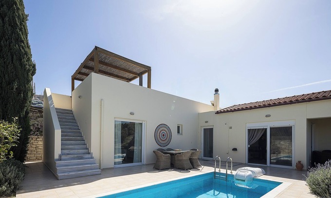 Kirianna Villa | [NEW] Villa Olive Blue, with Sea View and private pool-Adults Only