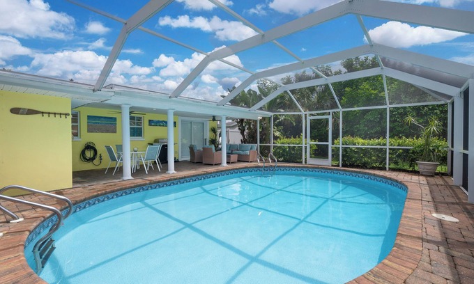Yacht Club House | Newly Listed, Fully-Stocked Cape Coral Escape with Heated Pool! Dog Friendly.