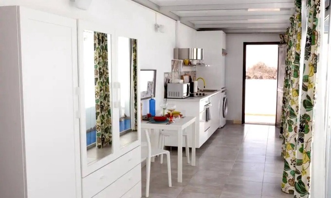 Charco del Palo House | Newly renovated Tranquilidad Bungalow with private terrace 100m from the sea