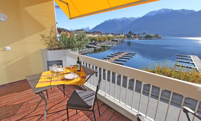 Cardada Apartment | Newly renovated apartment on the lake promenade with magnificent views of Ascona