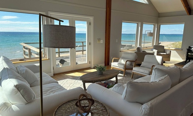 Harbor Springs House | Newly Renovated Sleeps 13 Large Private Lake Michigan Beach- new dates available