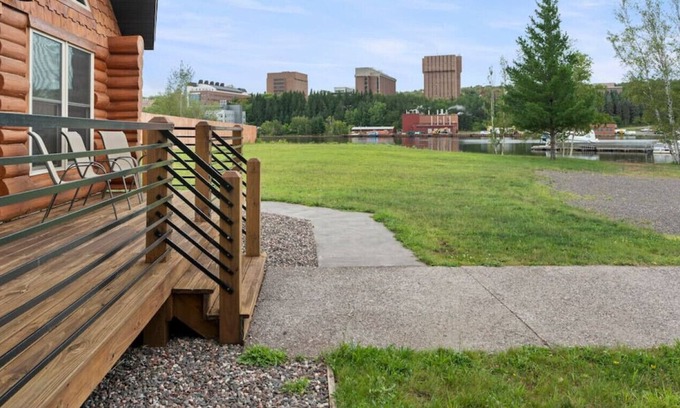 Houghton Cabin | Next to the snowmobile & recreation trails, on portage lake