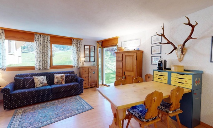 Surlej Apartment | Nice 2-room apartment on the ground floor, ca.