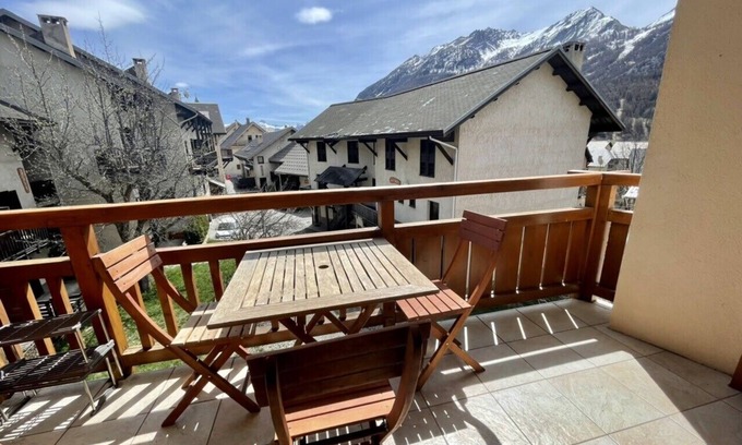 Monetier-les-Bains Apartment | Nice 36 M2 With Wifi Balcon View On The Mountain