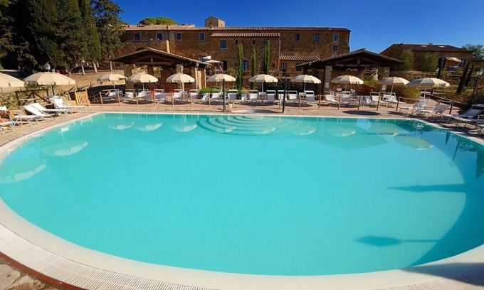 Casalappi Other | Nice apartment for 3 people with pool, A/C, TV and panoramic view