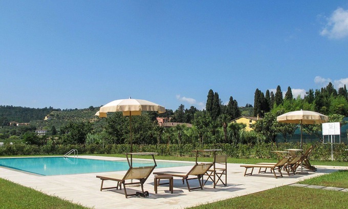 San Michele di Moriano Villa | Nice apartment in villa for 4 people with pool, A/C, WIFI, TV and terrace