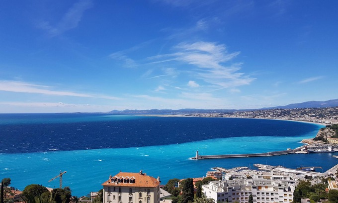 Mont Boron Condo | NICE, EXCEPTIONAL SEA VIEWS, 2 BEDROOMS WITH A/C OPEN ON A FOREST,GARAGE FOR EV