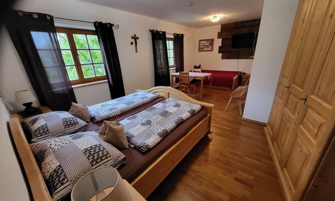 Grassau Apartment | No 5 Double room - 1-2 persons, shower/WC