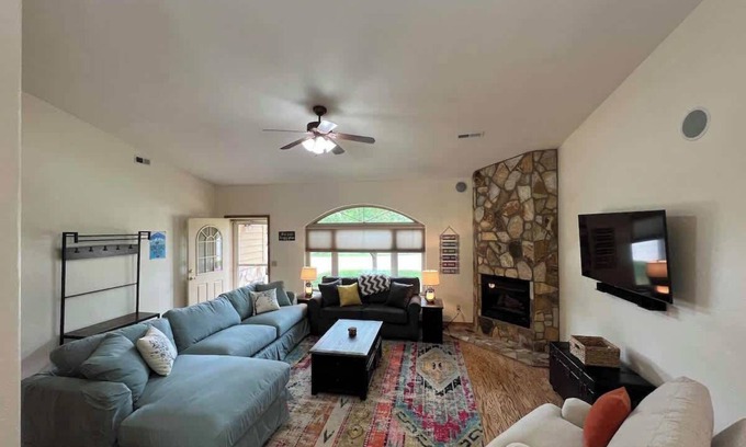 Pagosa Springs House | No-Stairs Townhouse w/Fireplace + Pet Friendly