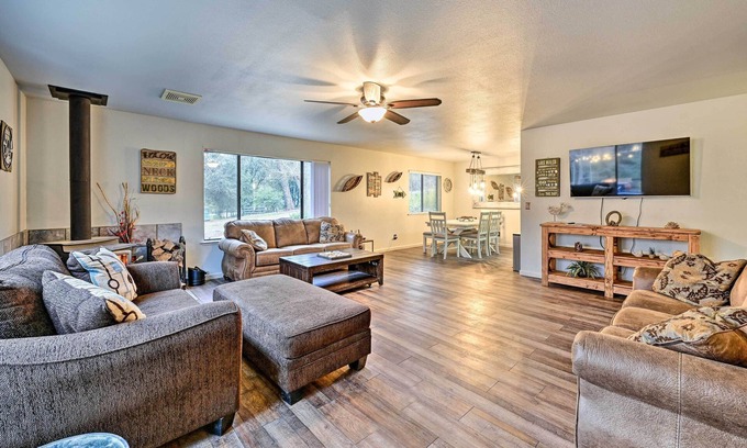 Cascadel Woods House | North Fork Vacation Rental: 28 Mi to Yosemite