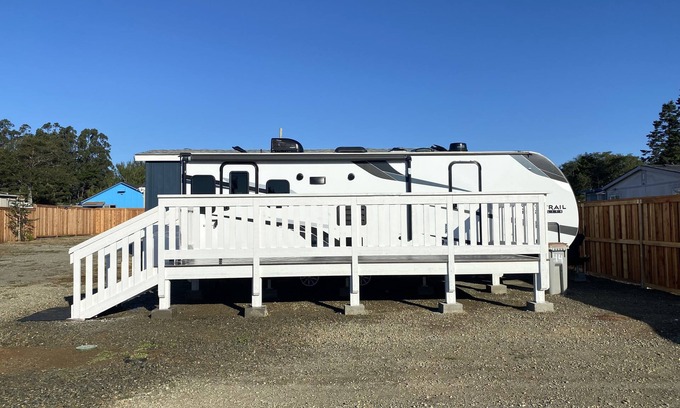Crescent City House | "North Trail" the Glamping Trailer in The Cottages at Crescent City