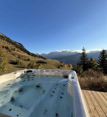 Villard-Reculas Ski Chalet | Nouveau chalet d'architecte Le Lauzaret sauna et jacuzzi Villard-Reculas