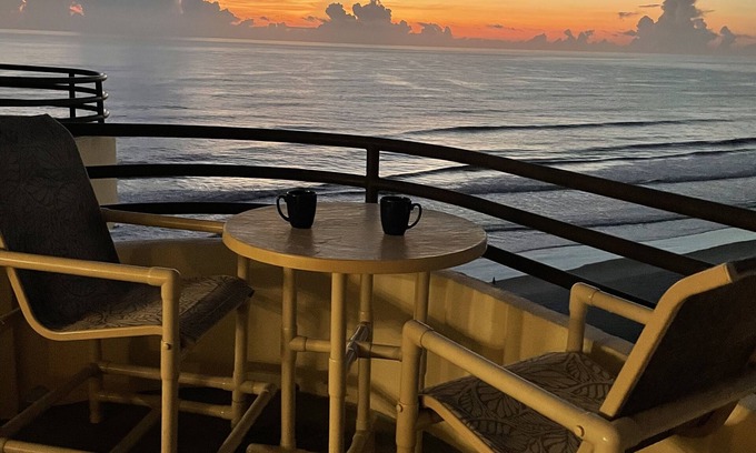 Daytona Beach Shores Condo | Ocean and River View -Sand Dollar Condo -11th floor