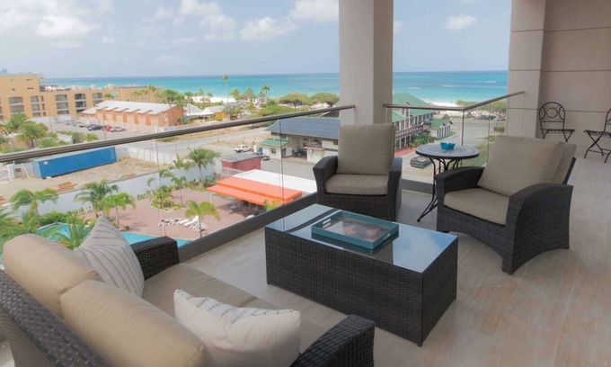 Oranjestad-West Condo | OCEAN GEM- STUNNING CONDO INCLUDES PLATINUM SERVICES